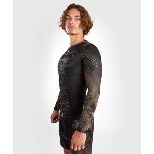Venum Venum Gorilla Jungle Rashguard Lange Mouwen – Zwart/Zand