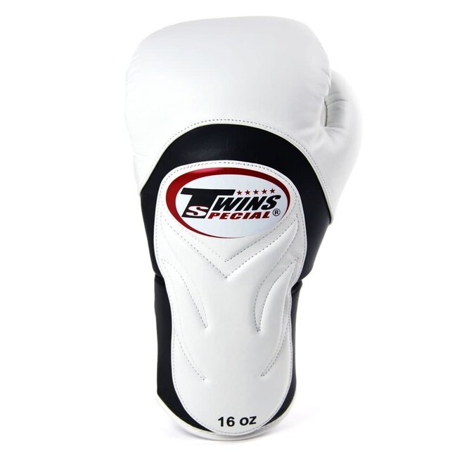 Twins Special BGVL 6 Leren Bokshandschoenen – Wit/Zwart – 12oz