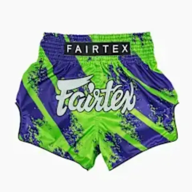 FAIRTEX BS1928 Street King Muay Thai Shorts – Groen Satijn