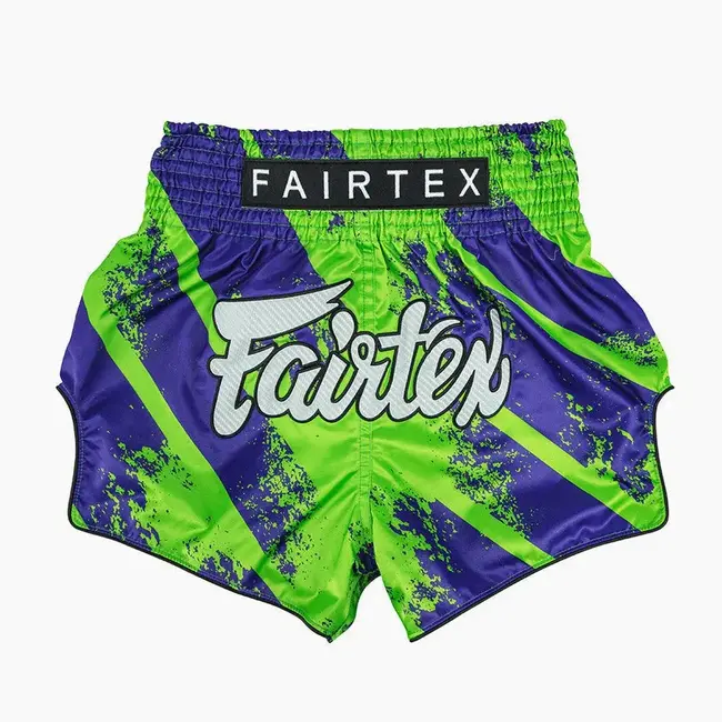FAIRTEX BS1928 Street King Muay Thai Shorts – Groen Satijn