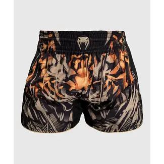 Venum Tiger Muay Thai Shorts - Black/Neon Orange