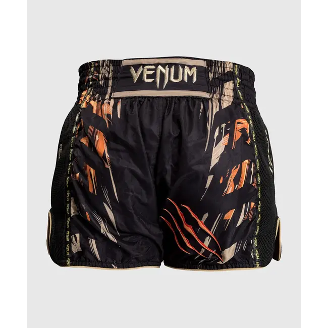 Venum Tiger Muay Thai Shorts - Black/Neon Orange