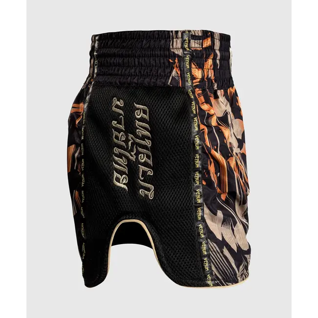 Venum Tiger Muay Thai Shorts - Black/Neon Orange