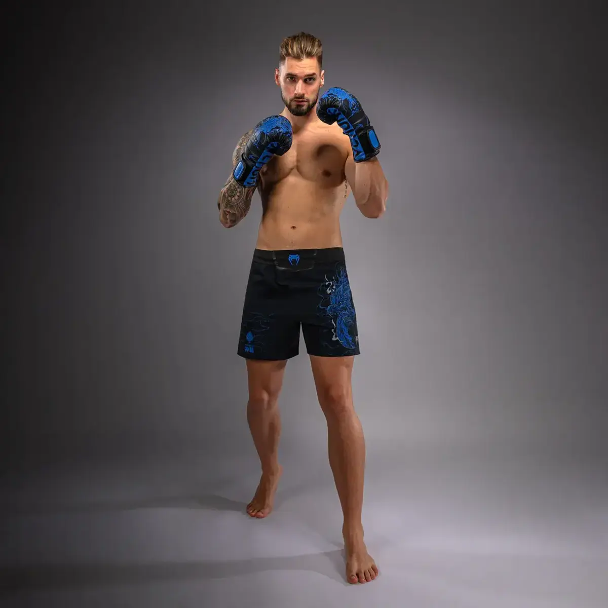 Venum Thunder Dragon short de combat - noir/Royal bleu