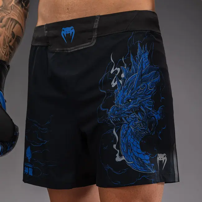 Venum Thunder Dragon Fightshorts - Black/Royal Blue