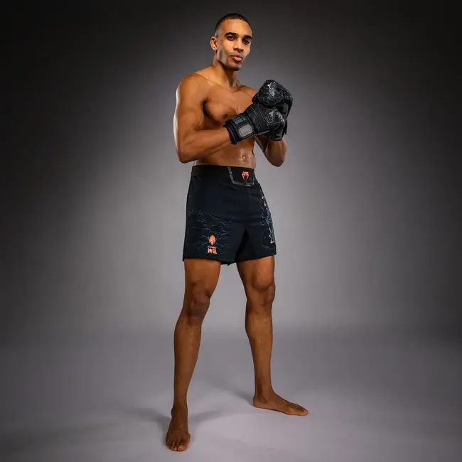 Venum Thunder Dragon Fightshorts - Black/Grey/Copper