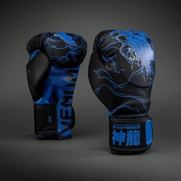 Venum Thunder Dragon gants de boxe - noir/Royal bleu