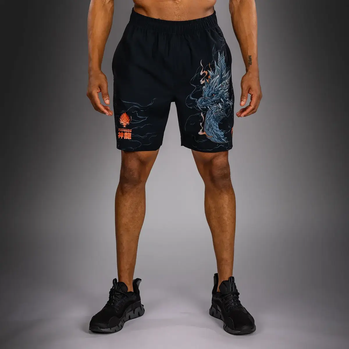 Venum Thunder Dragon entraînement short - noir/gris/Copper