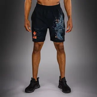 Venum Thunder Dragon Training Shorts - Black/Grey/Copper