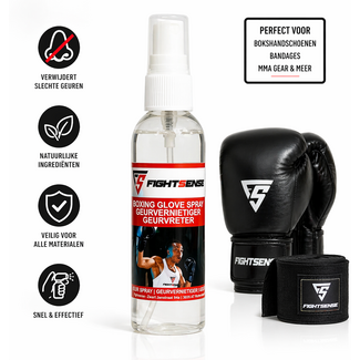 Fightsense Geurvreter Spray – Anti-geur Oplossing voor Bokshandschoenen & Sportgear