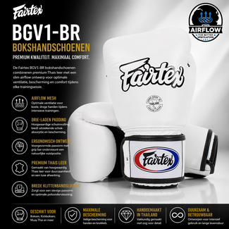 FAIRTEX Fairtex - bokshandschoenen - BGV1 (Breathable) - WIT