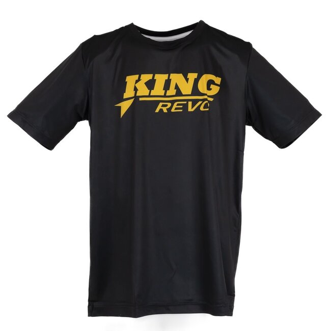 King Pro Boxing T-SHIRT - KPB REVO TEE 2 - ZWART/GOUD