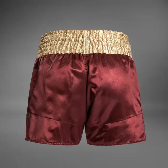 Venum Classic Muay Thai Shorts - Burgundy/Gold/White