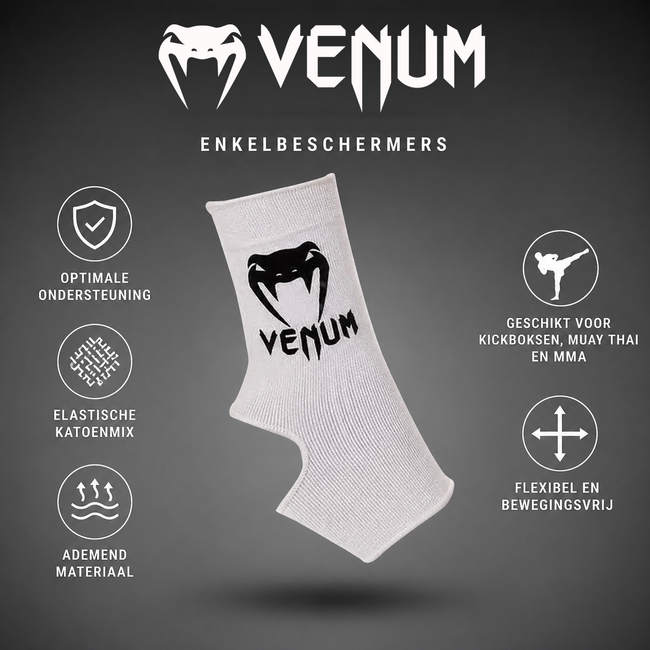 Venum Kontact Ankle Support Guards - White