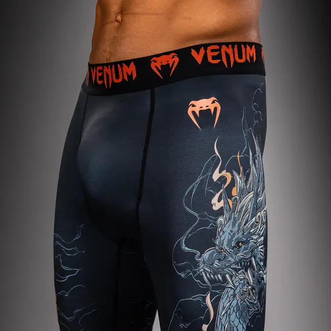 Venum Venum Thunder Dragon Vale Tudo Shorts - Black/Grey/Copper
