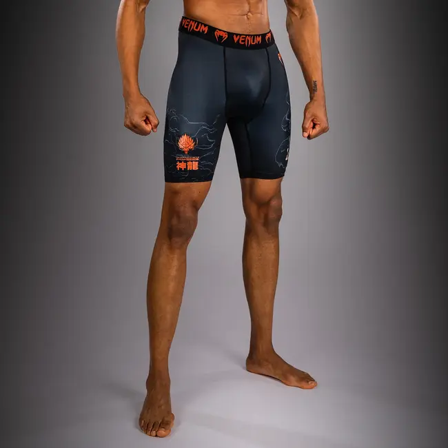 Venum Venum Thunder Dragon Vale Tudo Shorts - Black/Grey/Copper