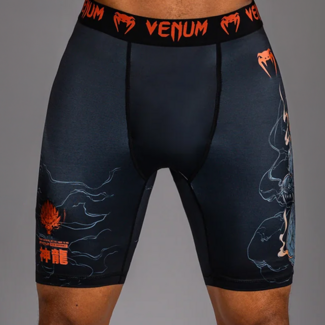 Venum Thunder Dragon Vale Tudo Shorts - Black/Grey/Copper