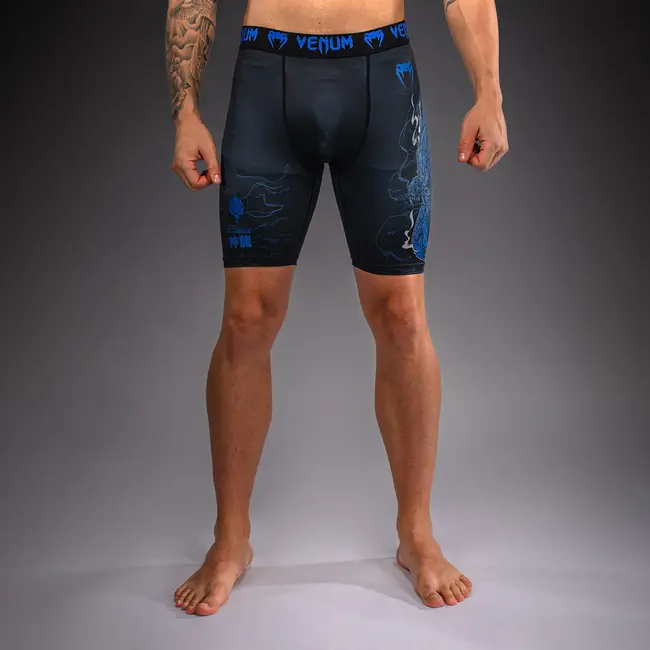 Venum Venum Thunder Dragon Vale Tudo Shorts - Black/Royal Blue