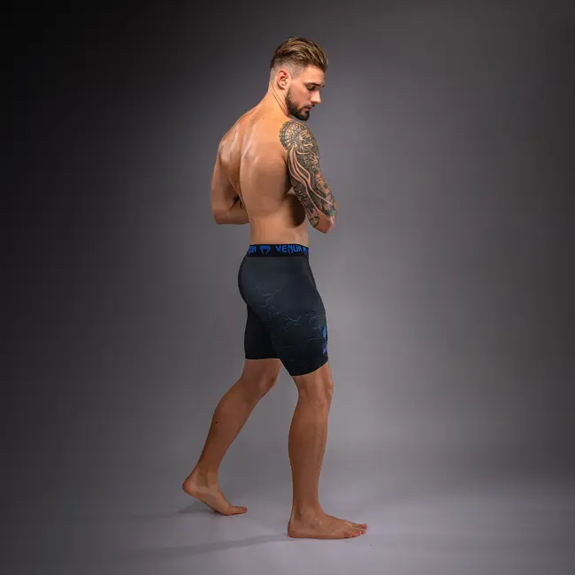 Venum Thunder Dragon Vale Tudo Shorts - Black/Royal Blue