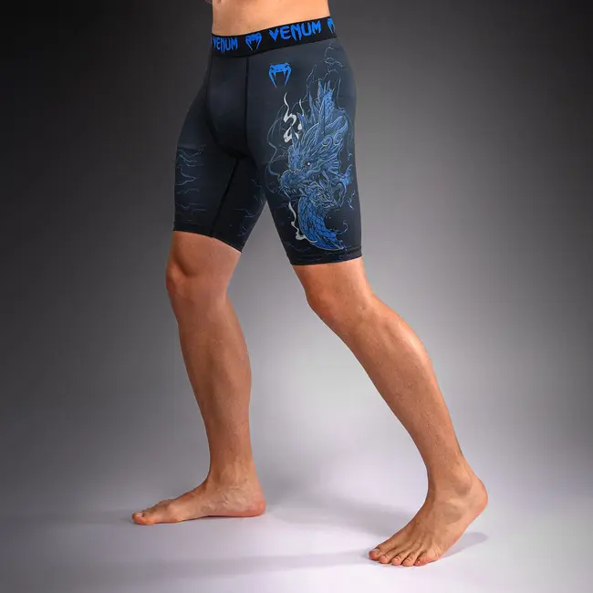 Venum Venum Thunder Dragon Vale Tudo Shorts - Black/Royal Blue