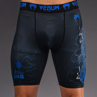 Venum Thunder Dragon Vale Tudo Shorts - Black/Royal Blue