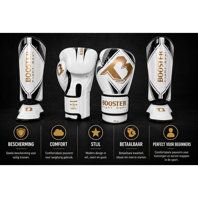 Booster Fightgear BANGKOK FIGHTSET - WHITE/GOLD