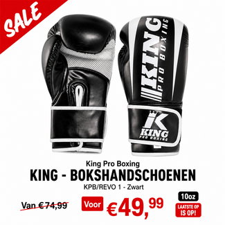 King Pro Boxing BOKSHANDSCHOENEN -KPB/REVO 1 - Zwart