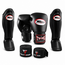 Twins Special Fightset – Bokshandschoenen & Scheenbeschermers – Zwart – Inclusief FightSense Bandage