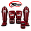 Twins Special Fightset Bordeaux Rood Bokshandschoenen Scheenbeschermers Bandage