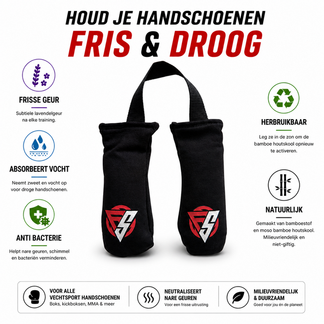 Booster Fightgear FIGHTSENSE Bokshandschoenen Geurvreter - Milieuvriendelijke Deodorizer met Lavendelgeur
