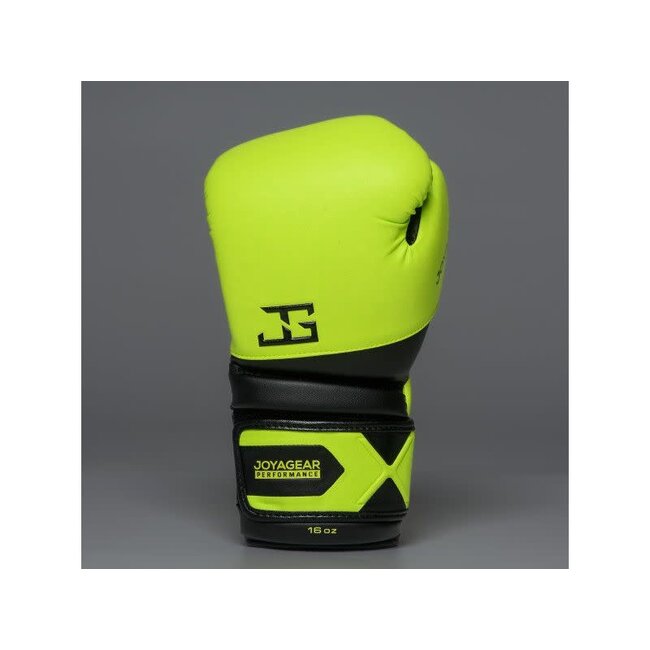 JOYA Gear Bokshandschoenen - LIME GROEN/ZWART - Performance Velcro Model