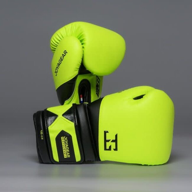 JOYA Gear Bokshandschoenen - LIME GROEN/ZWART - Performance Velcro Model