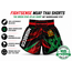 Fightsense Fightshort – MAROKKO – ATLAS GREEN STAR – Fightshort voor vechtsport en training