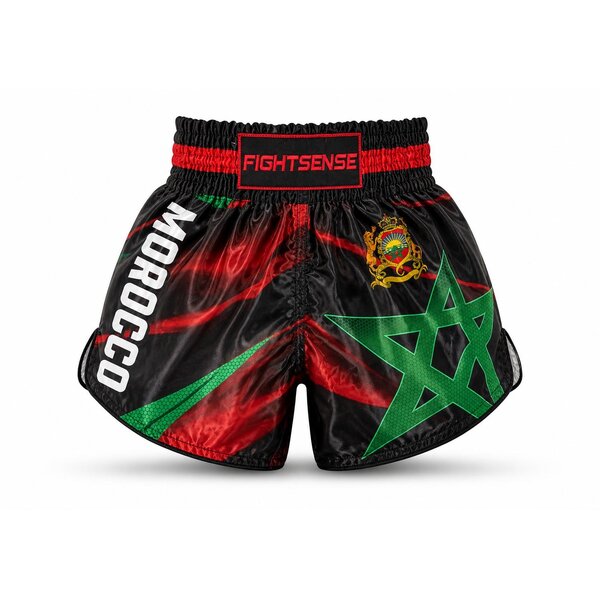Fightsense Short de combat – Maroc – ATLAS GREEN STAR