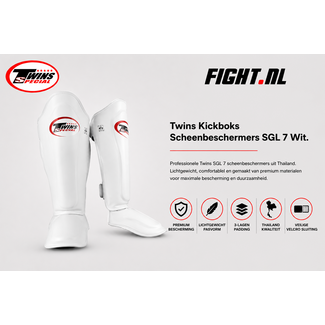 Twins Special SGL 7 Scheenbeschermers – Wit