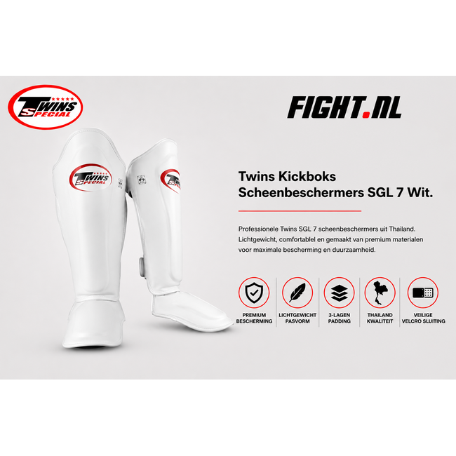 Twins Special Twins Special - SGL 7 - Scheenbeschermers - Wit