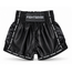 Fightsense Muay Thai Short V2 – Black/Black – Fightshort voor vechtsport en training