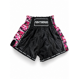 Fightsense Muay Thai Short V2 – Camo Pink