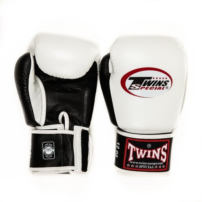Twins Special BGVL 3 Air Leren Bokshandschoenen – Wit/Zwart – 10oz, 12oz, 14oz en 16oz