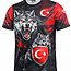 Fightsense T-shirt – Turkije Grijze Wolf Design – Sportshirt voor vechtsport en training