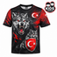 Fightsense Fightsense T-shirt Kids– Turkije Grijze Wolf Design