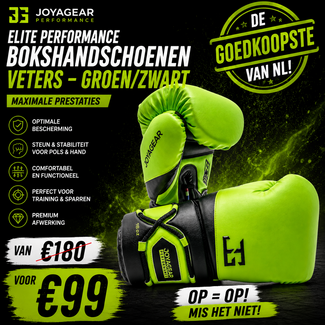 JOYA Joya Performance Bokshandschoenen met Veters – Lime Green