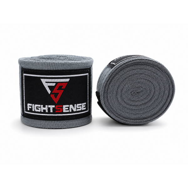 Fightsense hand wraps – Gray – 500CM