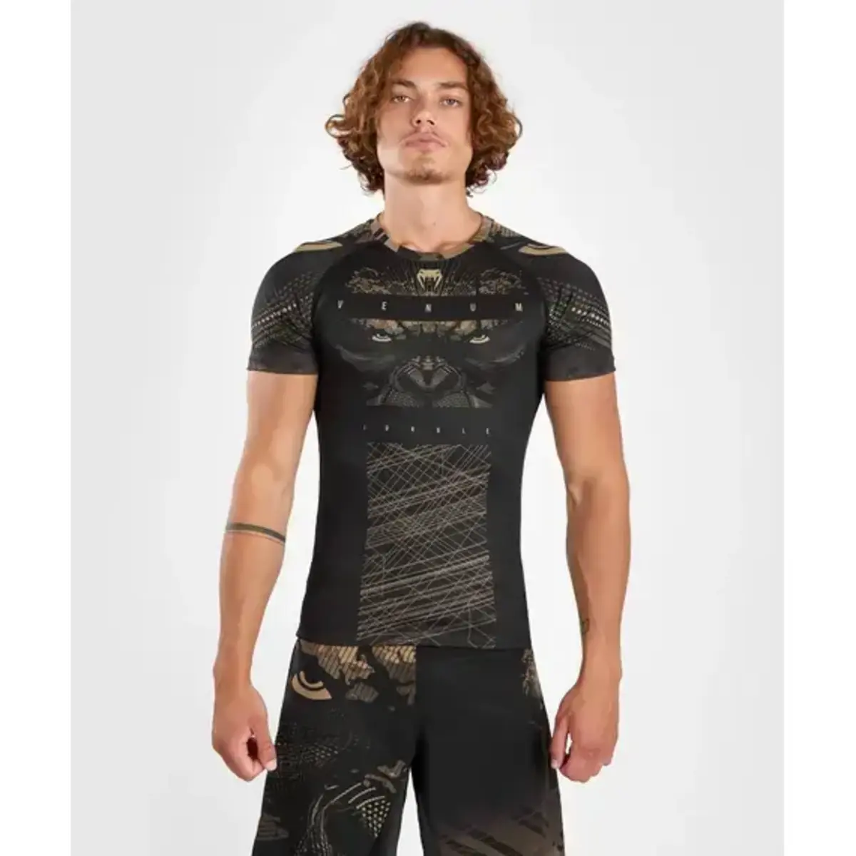 Venum Gorilla Jungle Rashguard Short Sleeves - noir/sable