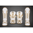 Venum ELITE Fightset – Bokshandschoenen & Scheenbeschermers – WIT/GOUD