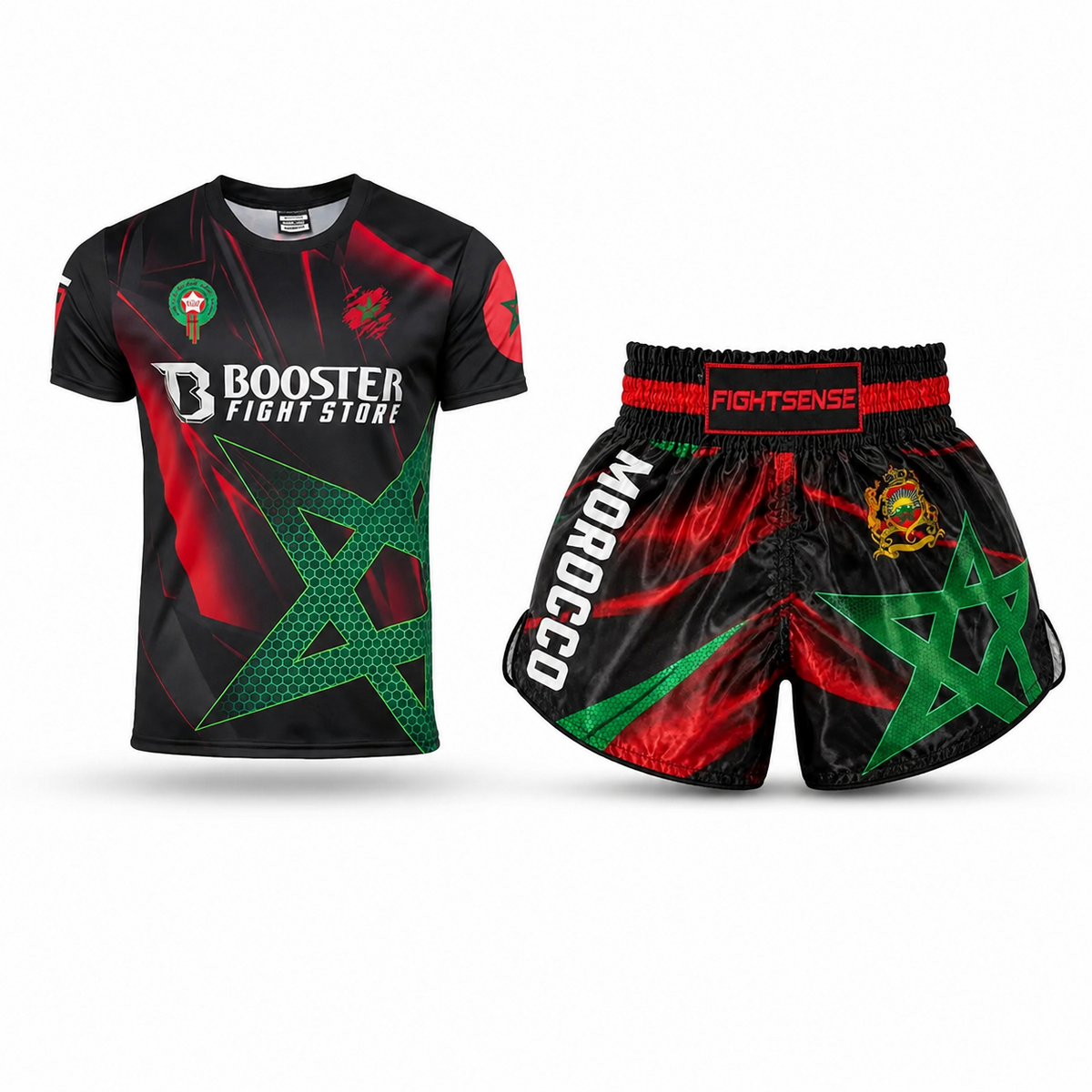 Booster Fightgear Maroc pack de combat - Shirt + Short (Maroc)