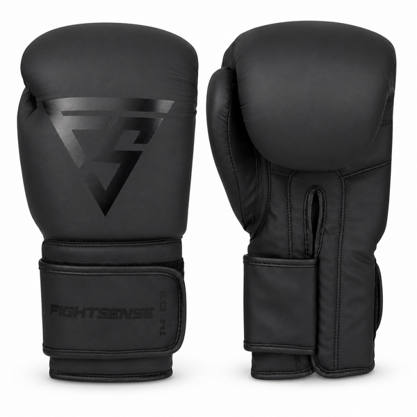 Fightsense Eclipse gants de boxe – noir sur noir
