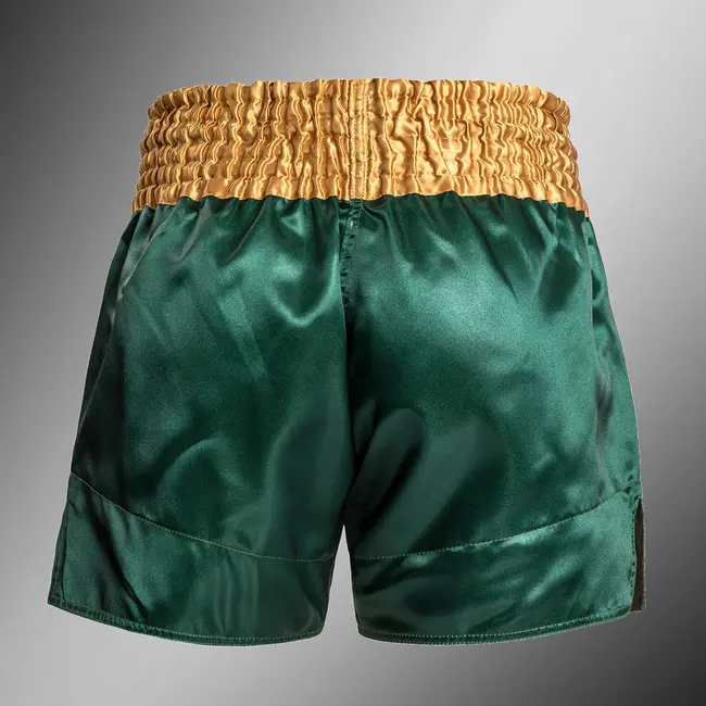 Venum MUAY THAI SHORTS CLASSIC-GREEN/GOLD/WHITE