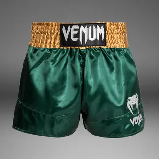 Venum MUAY THAI SHORTS CLASSIC-GREEN/GOLD/WHITE