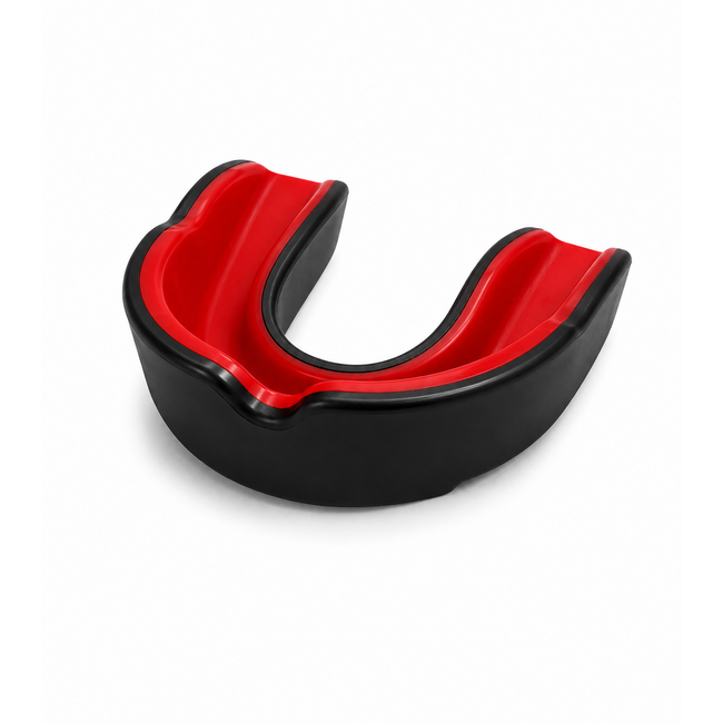 Fightsense Gebitsbeschermer voor Volwassen – Zwart/Rood Bitje – Gebitsbeschermer voor vechtsport en training